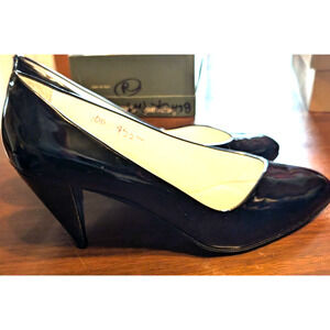 harvard square Women’s‎ Black Patent Leather Pumps Heels Vintage Size 10 EUC